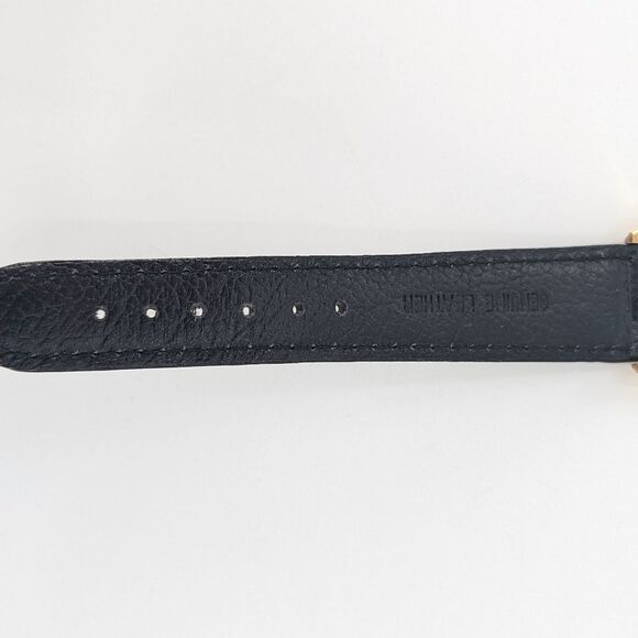 Armitron Looney Tunes Collectors Edition Gold Black Leather Band Watch - Picture 10 of 10